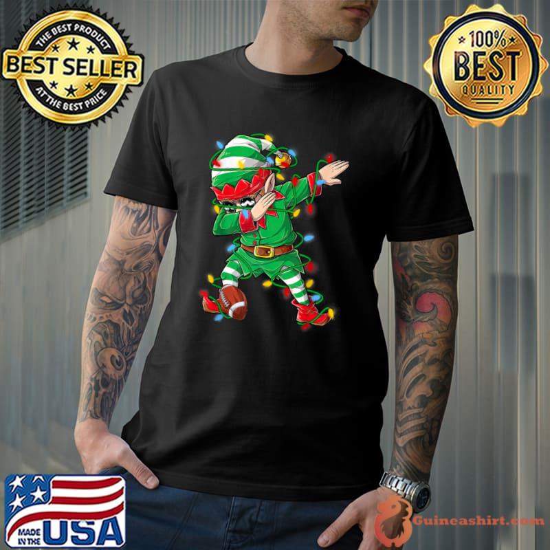 Premium mb Elf Dabbing Football Player Christmas Dab Xmas T Shirt