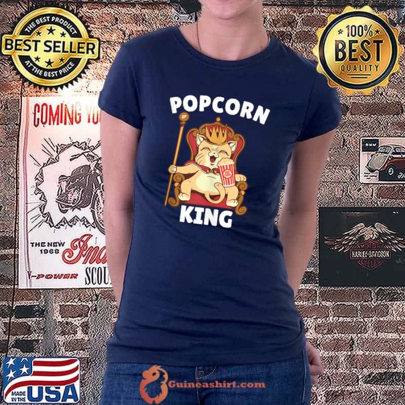Premium mens Popcorn King Male Popcorn Lover Movie Night Movie Lover T-s Ladiestee