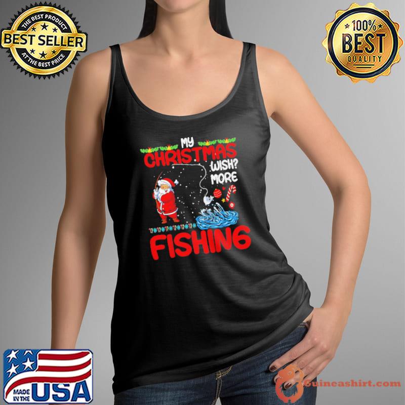 Premium merry fishmas fishing ugly christmas boy s Tank Top