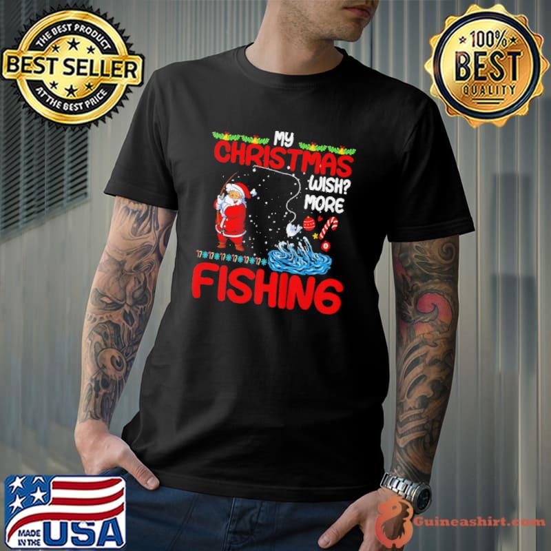 Premium merry fishmas fishing ugly christmas boy shirt