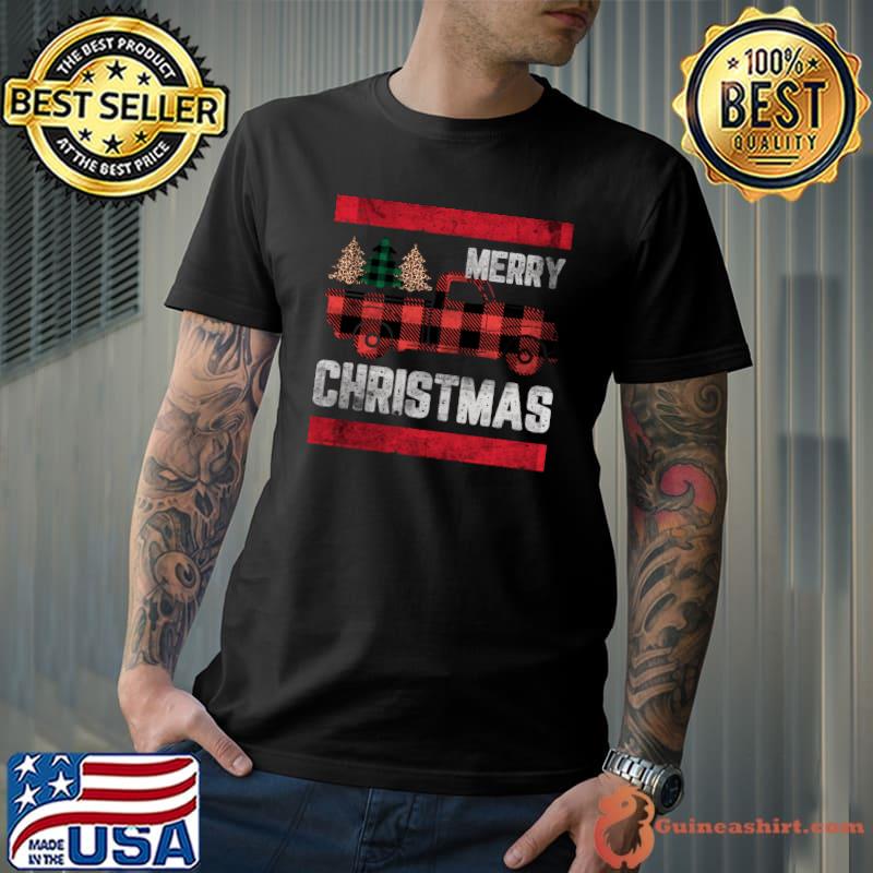 Premium Merry Xmas Shter’s Full Buffalo Truck Funny Christmas T- Unisex