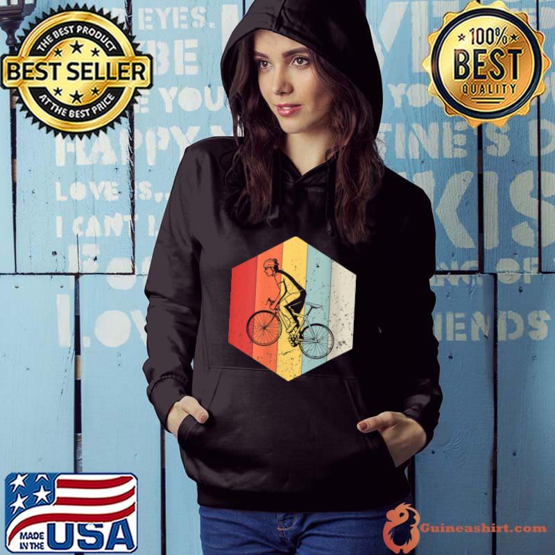 Premium vintage Bicycle Retro Bicycle Silhouette Biker Lover 60s 70s T-Shirt Hoodie