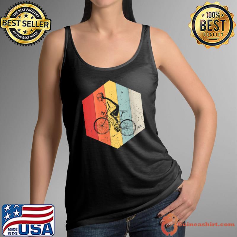 Premium vintage Bicycle Retro Bicycle Silhouette Biker Lover 60s 70s T-Shirt Tank Top