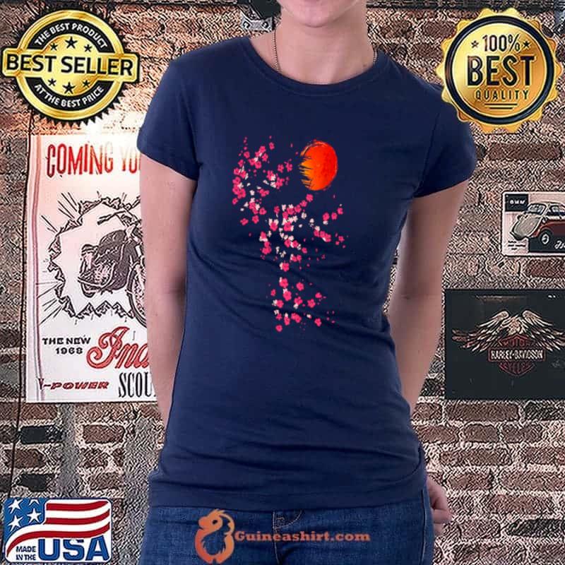 Premium Vintage Sakura Cherry Blossom Tree Japanese Culture Shirt Ladiestee