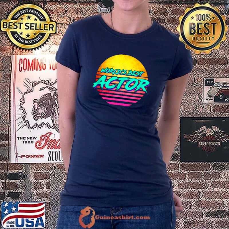 Premium world's best actor sunset retro T-s Ladiestee