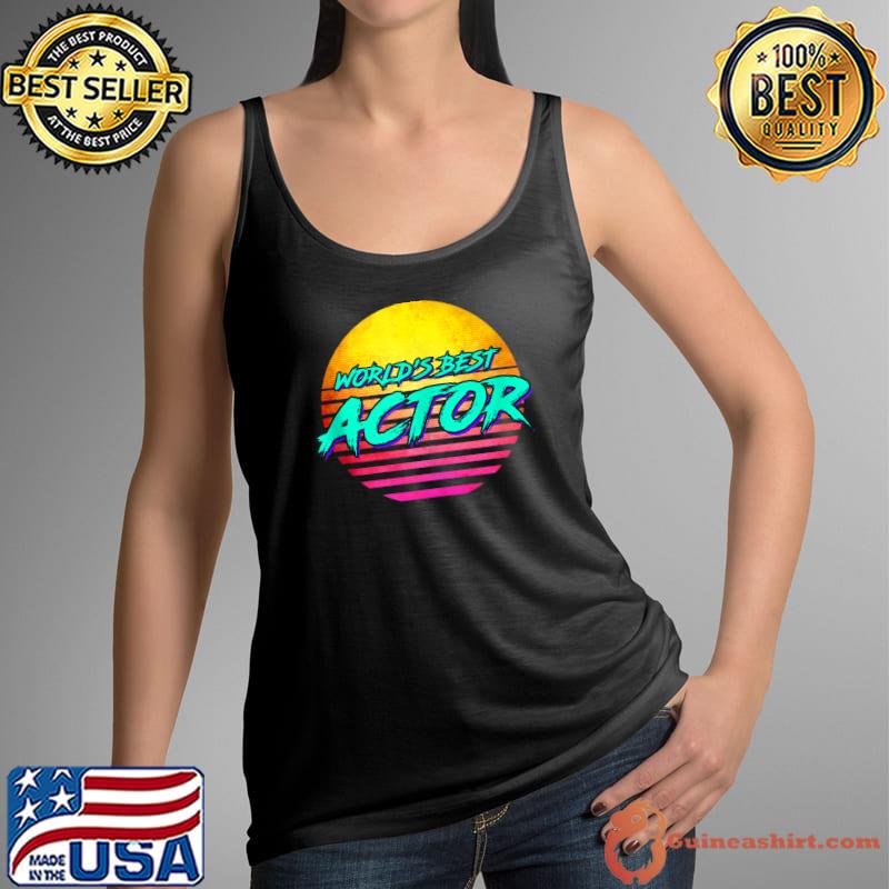 Premium world's best actor sunset retro T-s Tank Top