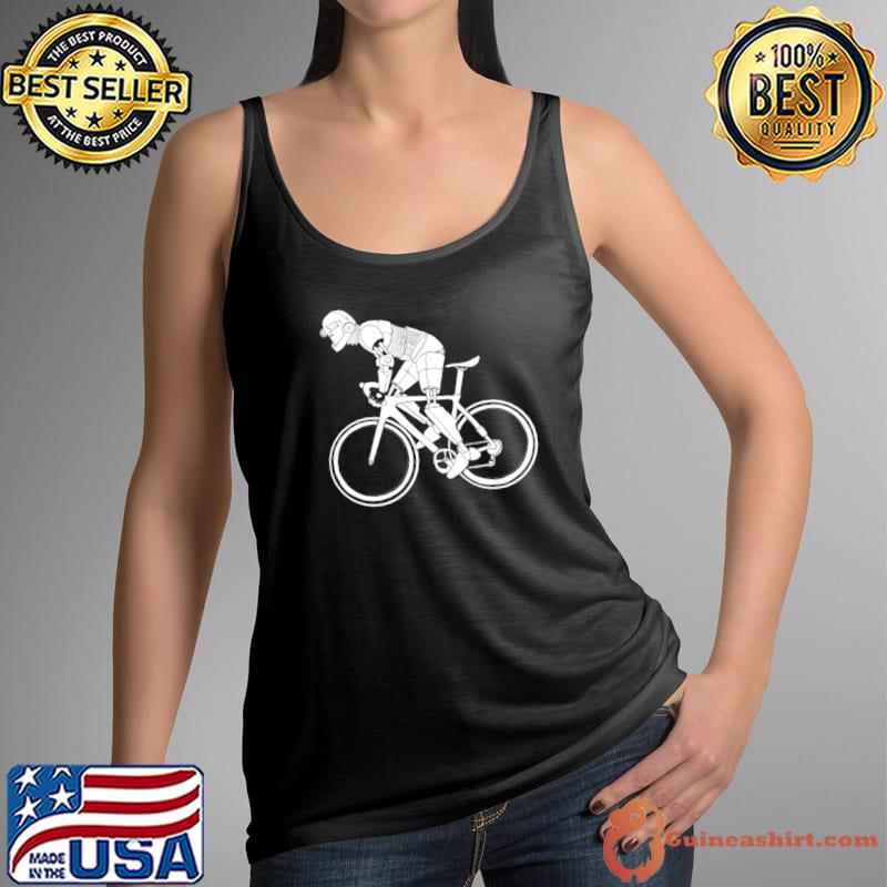 Retro Futurism Robot Cyclist Bicycle Futuristic Cycling Bike T-Shirt Tank Top
