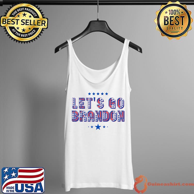 Retro Let's Go-Brandon Political Sarcasm Vintage Distressed T-Shirt Tank Top
