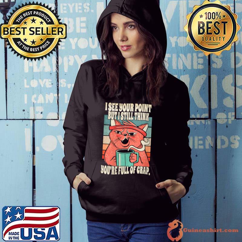 Salty Cat I See Your Point Sarcastic vintage T-Shirt