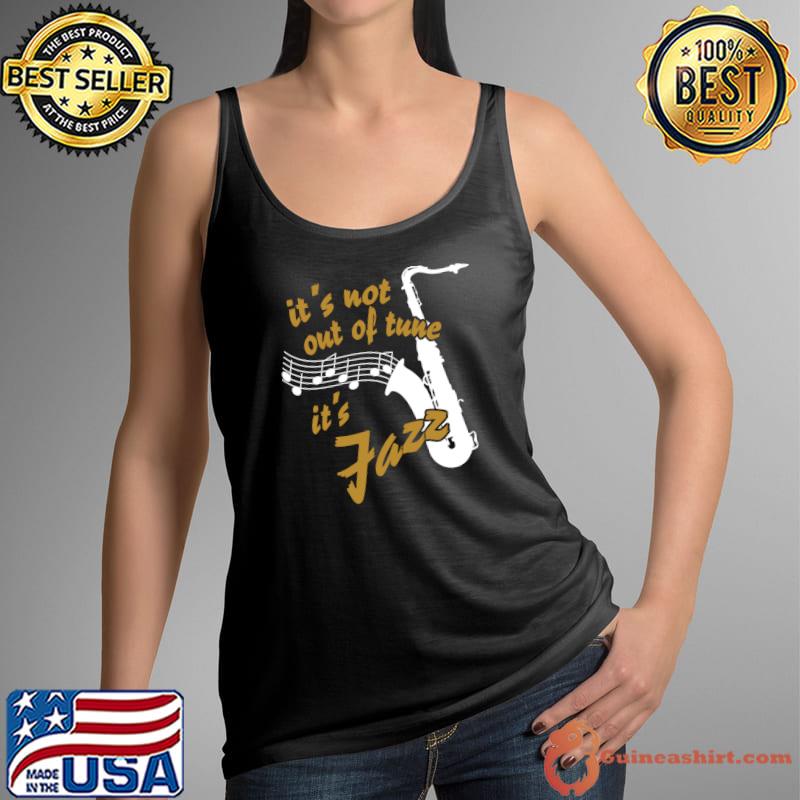 Saxophone Music Sheet Music Lines for Saxophonists Jazz Musicians T-Shirt Tank Top
