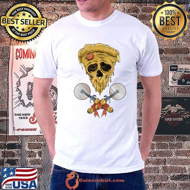 Skull Pizza Slice T-Shirt