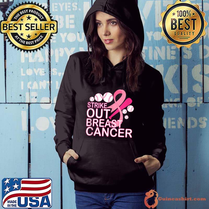 Strike Out Cancer Breast Cancer Awareness Baseball T-Shirt