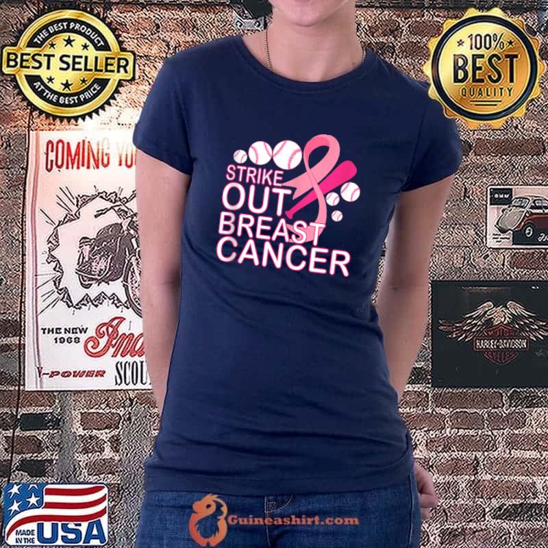 Strike Out Breast Cancer Awareness Baseball Fighters T-shirt