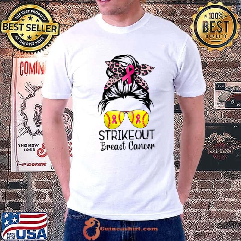 Strike Out Breast Cancer Awareness Month Softball Lover T-Shirt