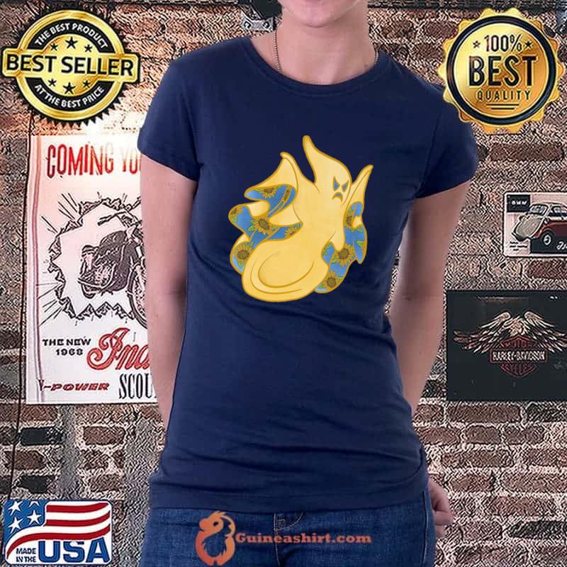 Sunflower Halloween Springtime Ghost Premium T-Shirt Ladiestee