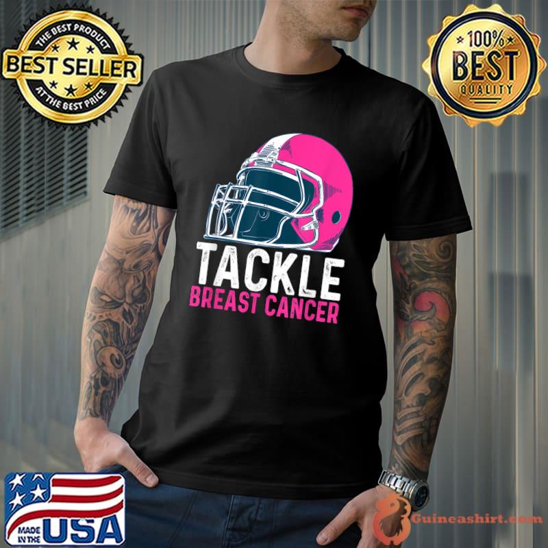 Tackle Breast Cancer Football Breast Cancer Awareness T-Shirt