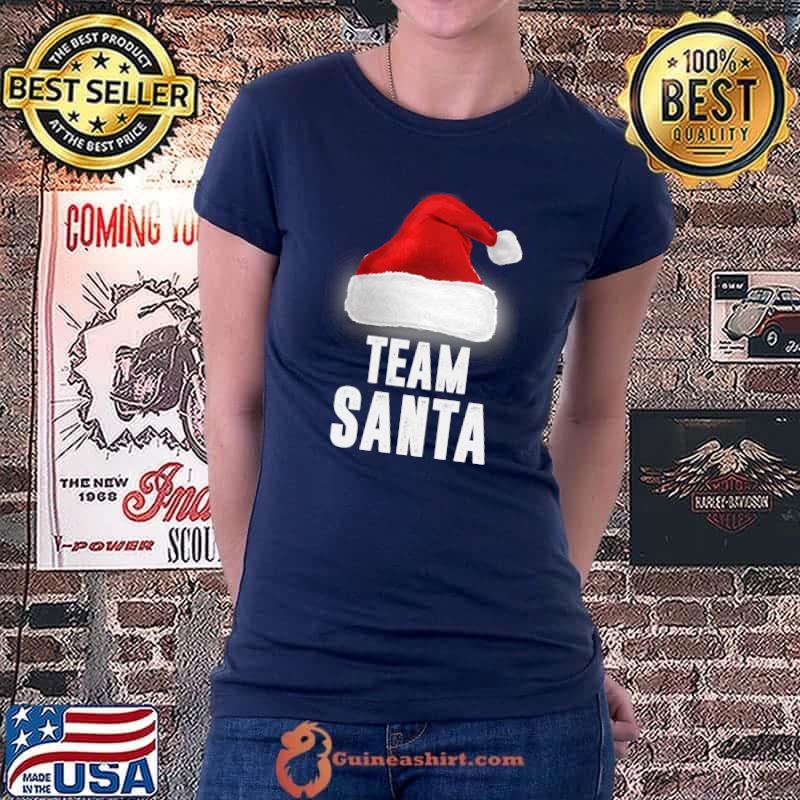Team Santa, Christmas Pajama Outfit, Family Matching T-Shirt Ladiestee