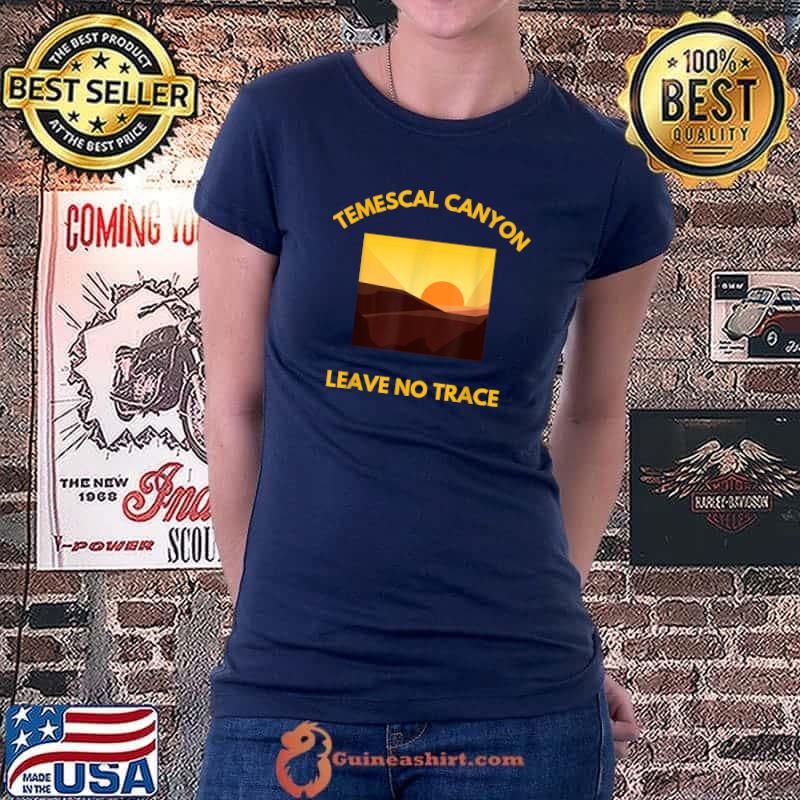 Temescal Canyon Hiking Mountain Sunset Hike Fans T-Shirt Ladiestee