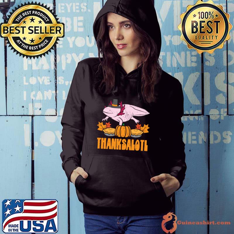 Thanksalotl Axolotl Cute Thanksgiving Animal T-Shirt