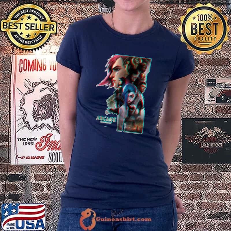 Top Arcane The Legends Of Anime Cool Animation Art T-Shirt Ladiestee