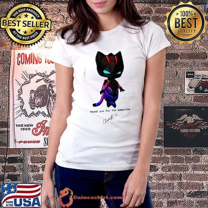 Top Black Pather Chadwick Boseman Thank You For The Memories Shirt Ladiestee