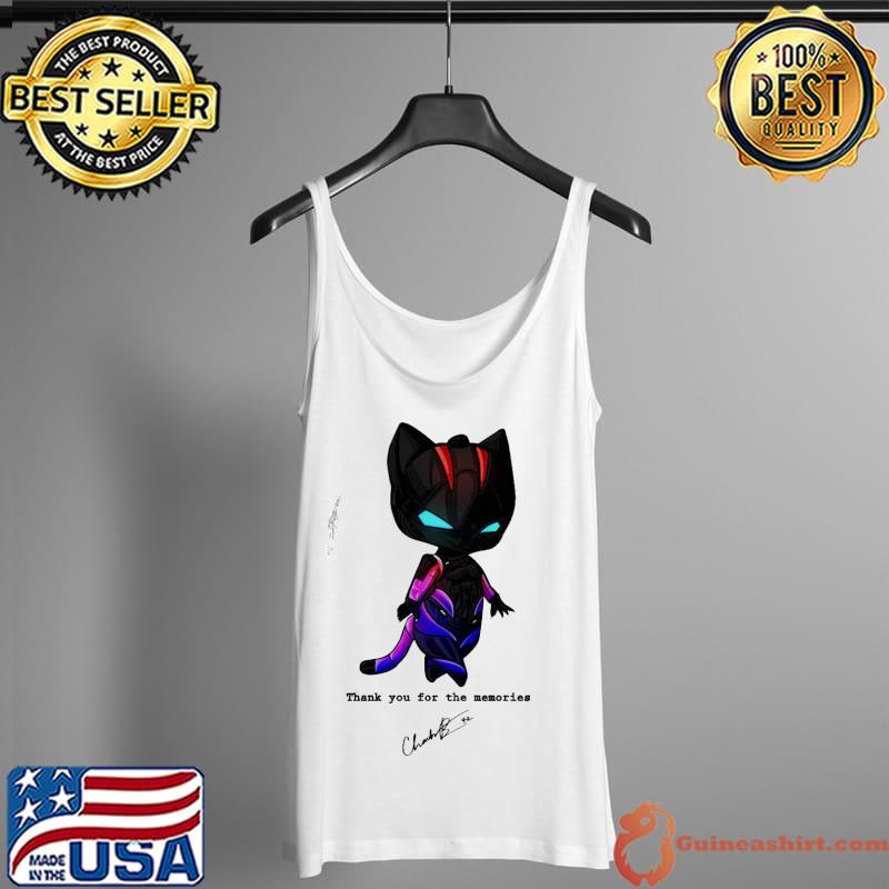 Top Black Pather Chadwick Boseman Thank You For The Memories Shirt Tank Top