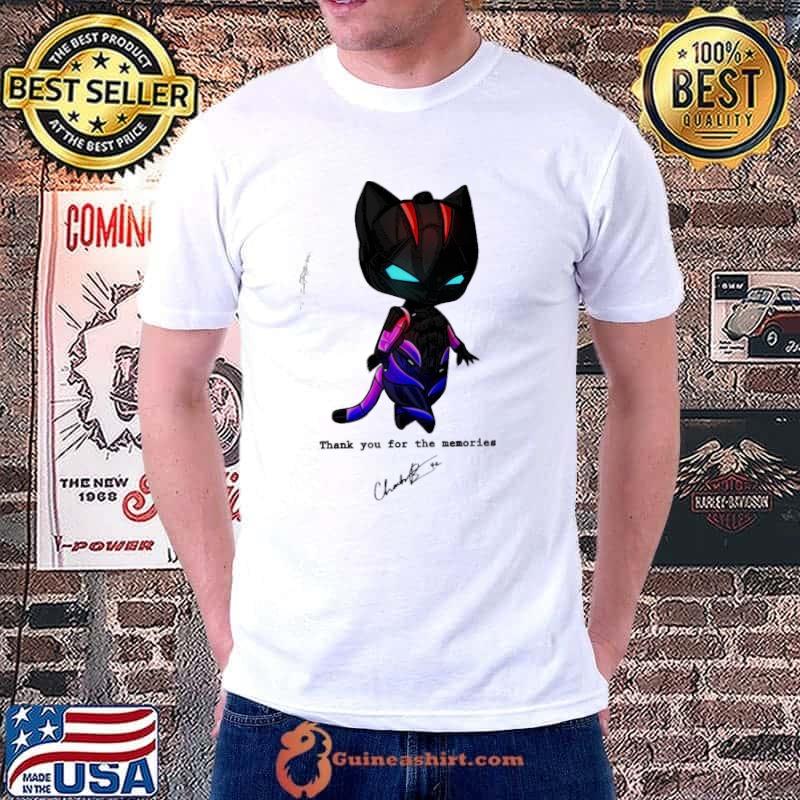 Top Black Pather Chadwick Boseman Thank You For The Memories Shirt Unisex