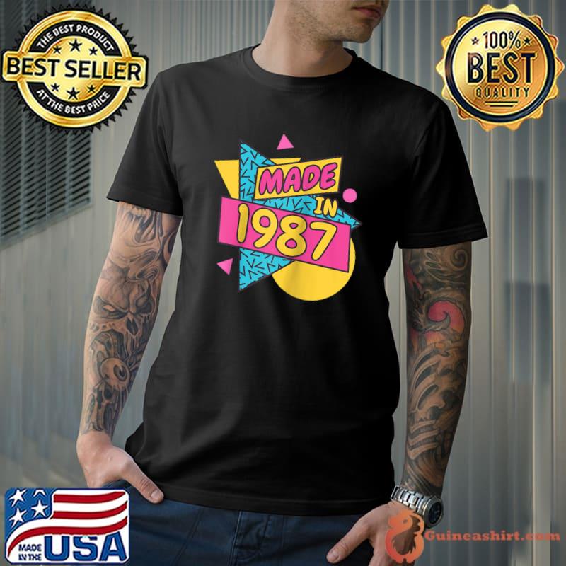 Top born 1987 Retro Birthday T-shirt