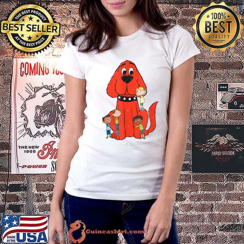 Top costume Red Dogs Arts Mens Clifford Vintage T-Shirt Ladiestee