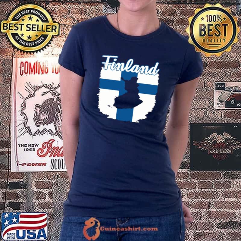 Top finnish Flag - Vintage Finland Flag Finn Pride T-shirt