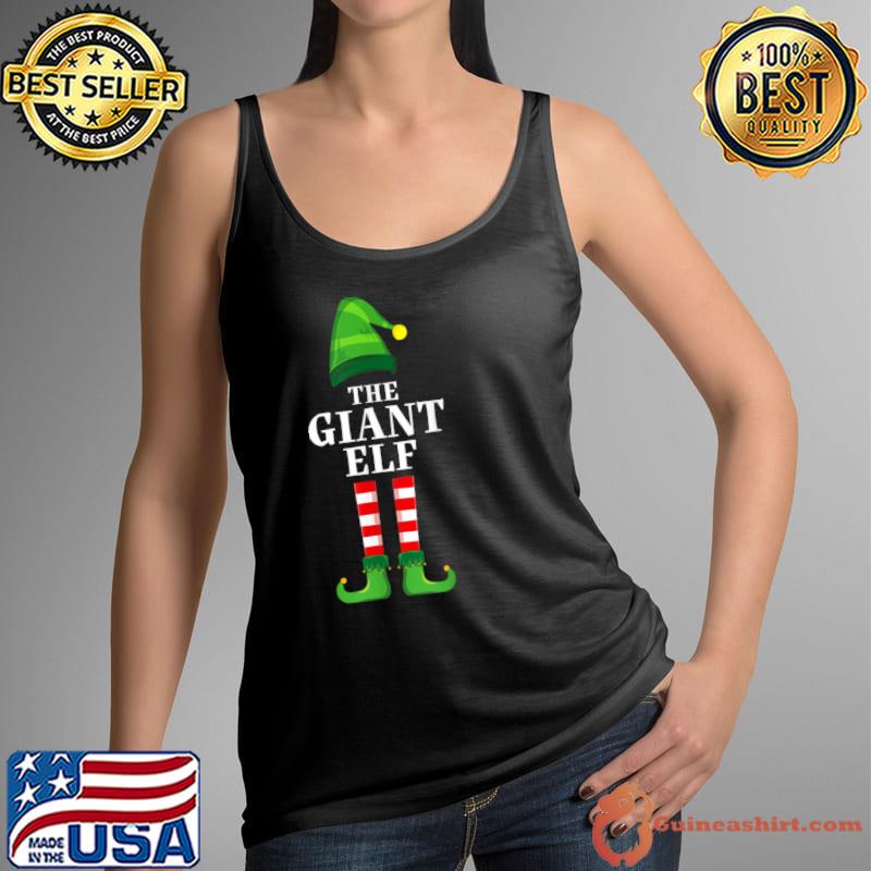 Top giant Elf Family Matching Group Christmas Party Pajama T Shirt Tank Top