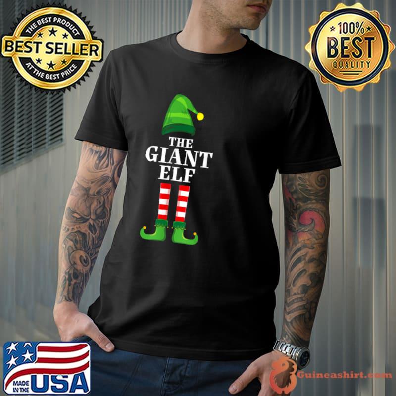 Top giant Elf Family Matching Group Christmas Party Pajama T Shirt
