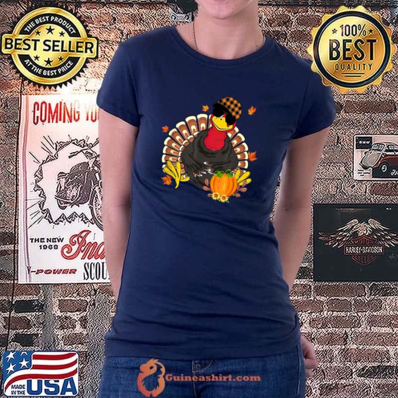 Top Happy Turkey day Funny Thanksgiving 2021 Autumn Fall season T Shirt Ladiestee