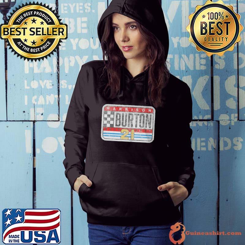 Top Harrison burton checkered flag wood brothers 2021 shirt