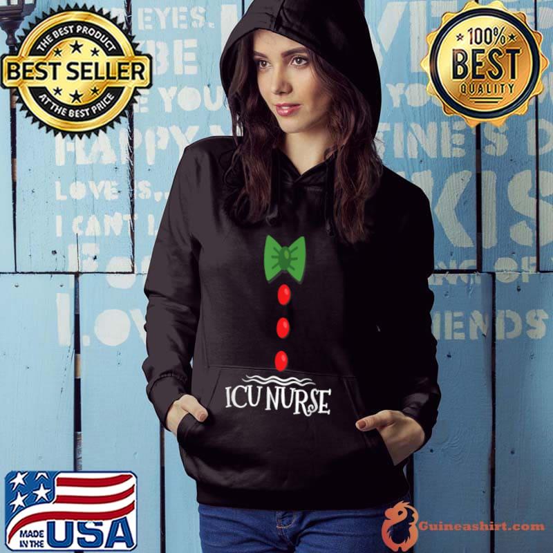 Top ICU Nurse Gingerbread Costume Family Matching Christmas T Shirt