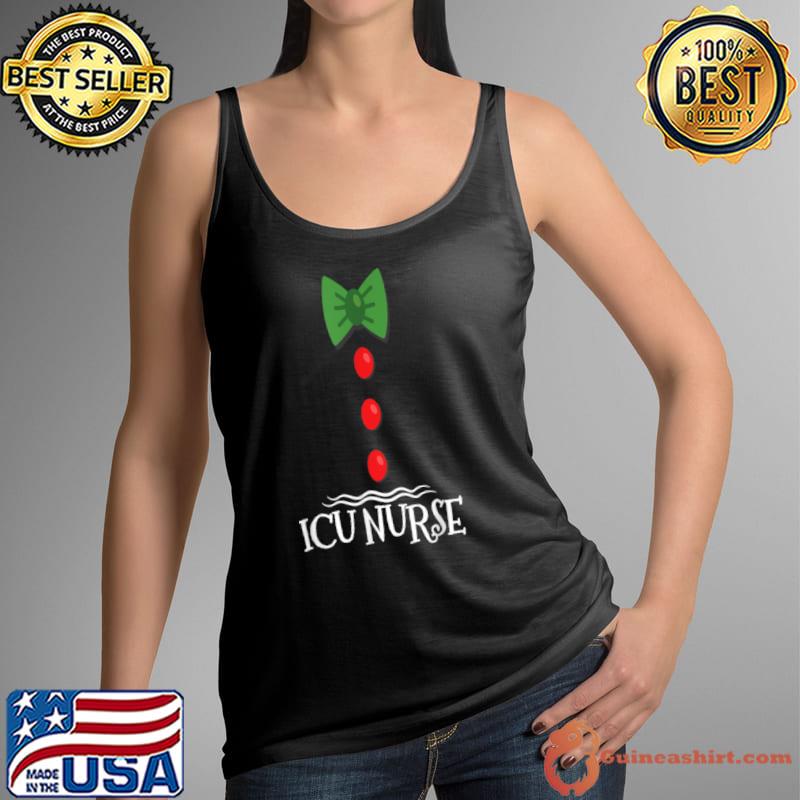 Top ICU Nurse Gingerbread Costume Family Matching Christmas T Shirt Tank Top