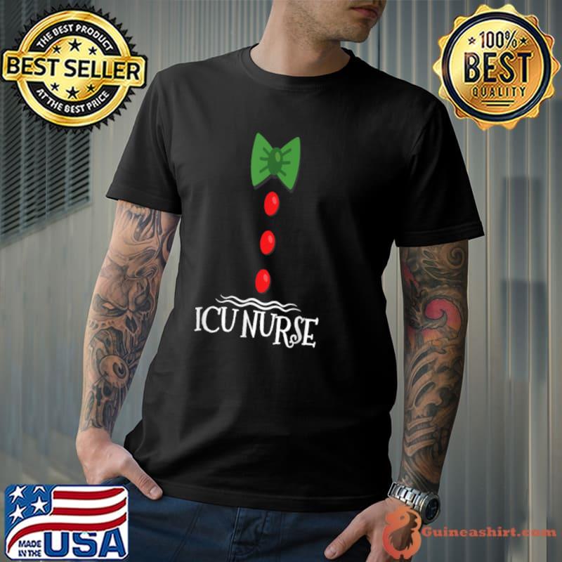 Top ICU Nurse Gingerbread Costume Family Matching Christmas T Shirt Unisex
