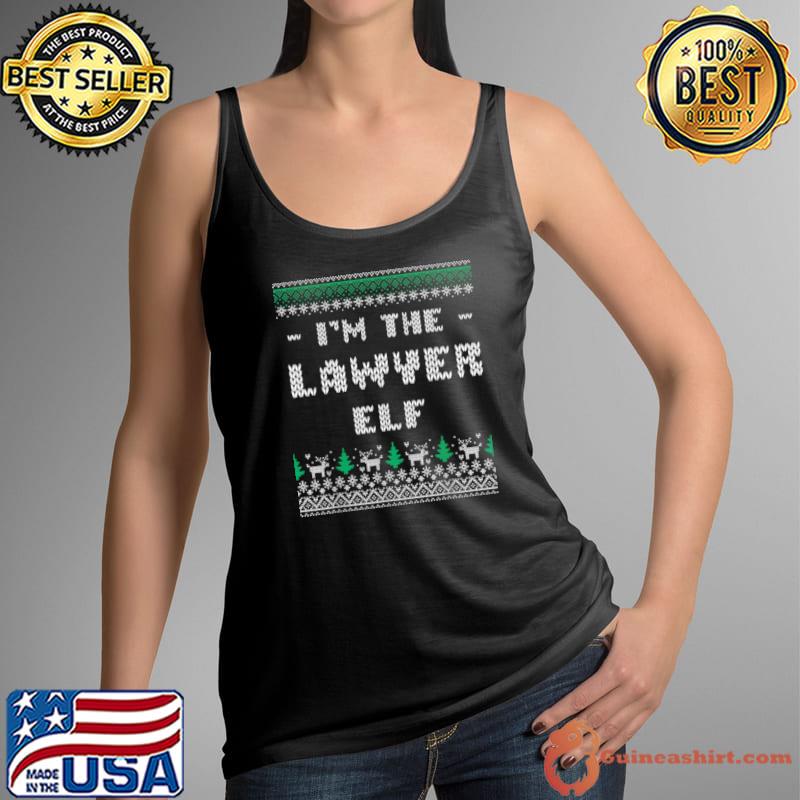 Top I’m the Lawyer Elf Christmas Attorney Xmas Legal Counsel Shirt Tank Top
