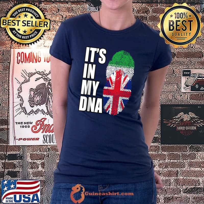 Top iranian And British Mix DNA Flag Heritage T-s Ladiestee