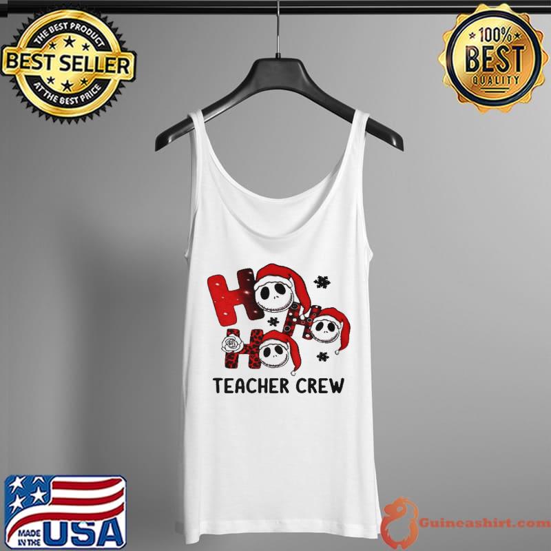 Top Jack santa ho ho ho teacher crew ho ho ho kindergarten crew Tank Top