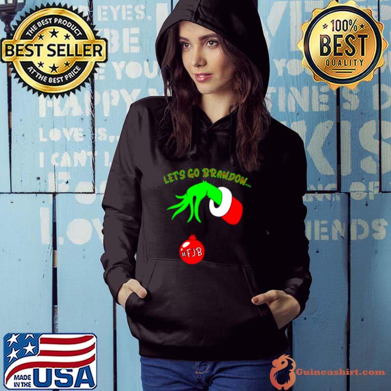 Top Let’s go brandon The Grinch hand holding #FJB Christmas shirt
