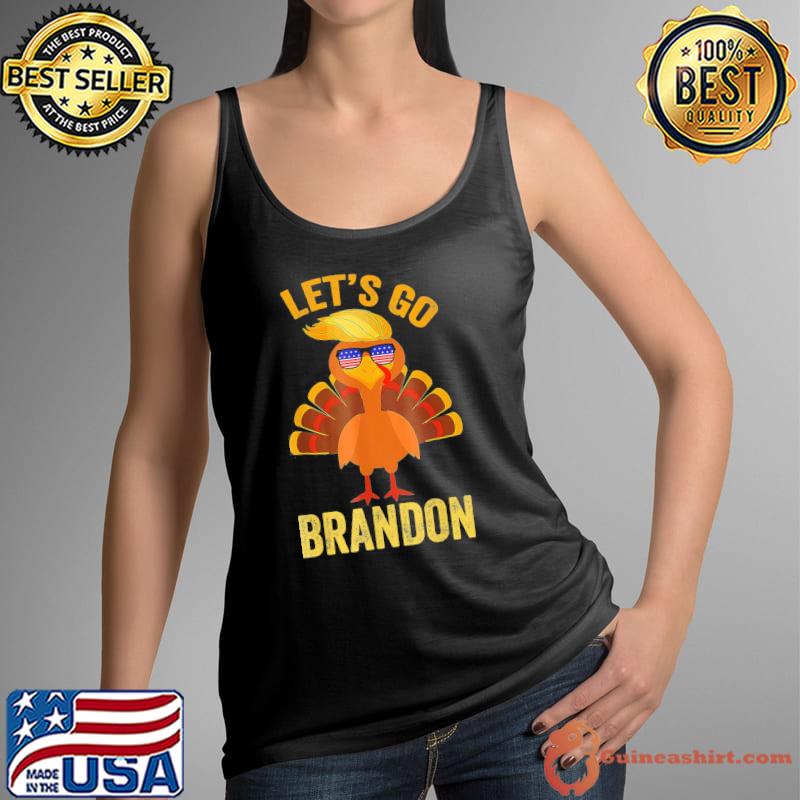 Top Let’s Go Branson Brandon Turkey Christmas Lights T-Shirt Tank Top