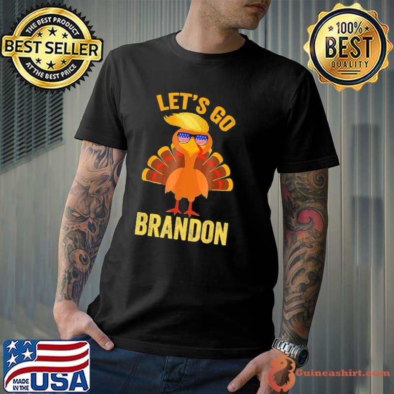 Top Let’s Go Branson Brandon Turkey Christmas Lights T-Shirt