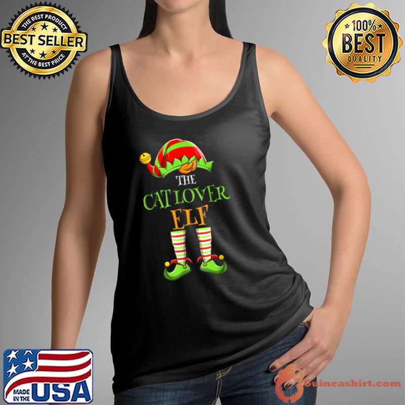 Top Matching Family Ugly I’m The Cat Lover Elf Christmas T Shirt Tank Top