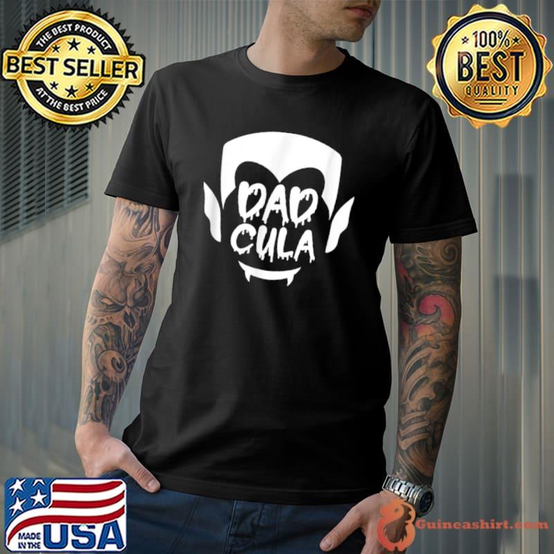Top Mens Dadcula Daddy Dracula Monster Family Costume Easy Halloween T Shirt