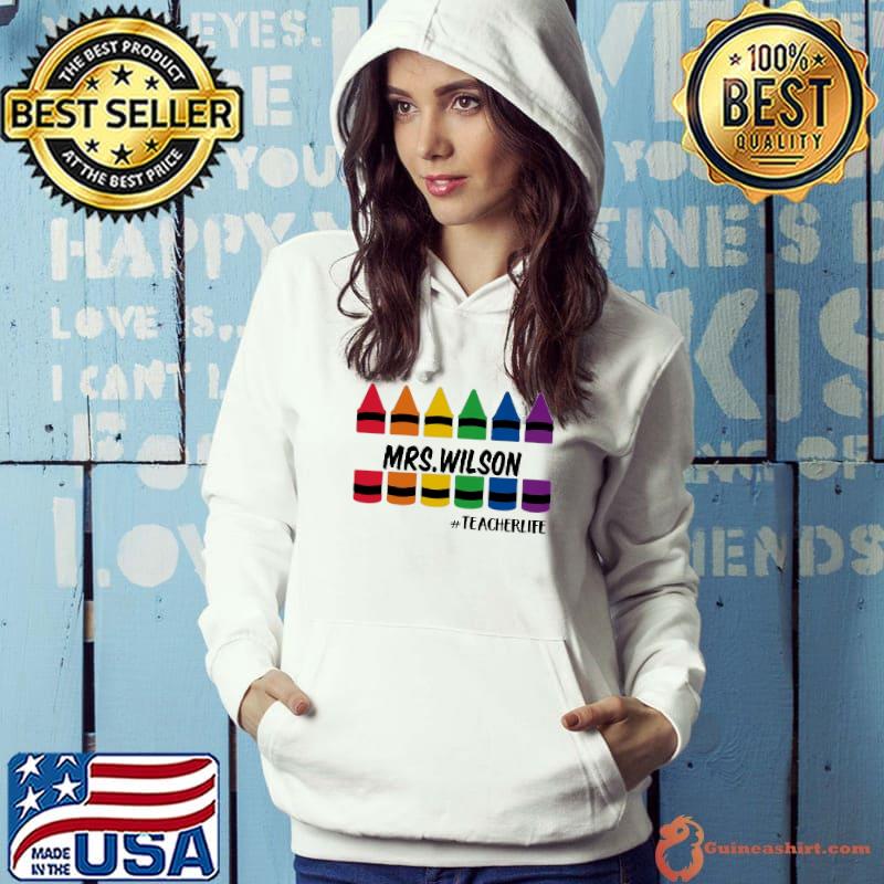 Top Mrs wilson teacherlife colors pen Hoodie