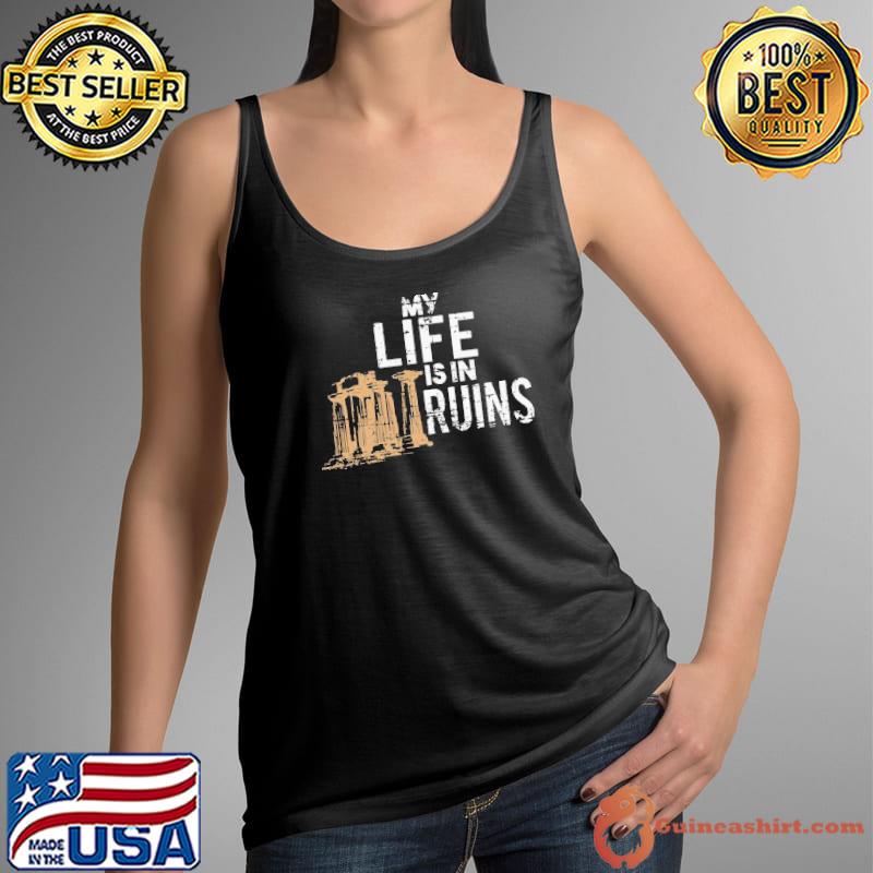 Top My Life Is In Runs Retro Shirt Tank Top