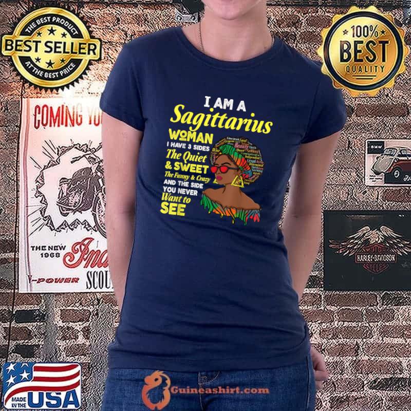 Top November December Birthday Zodiac sign Sagittarius queen T-Shirt Ladiestee