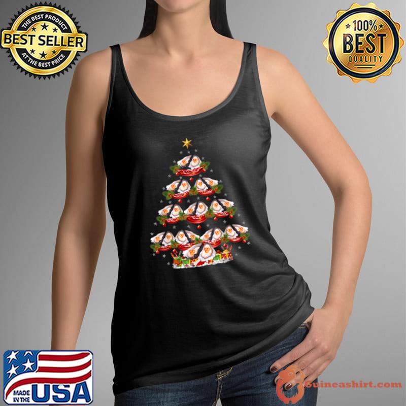 Top Oyster Fish Xmas Tree Lighting Oyster Christmas Tree T Shirt Tank Top