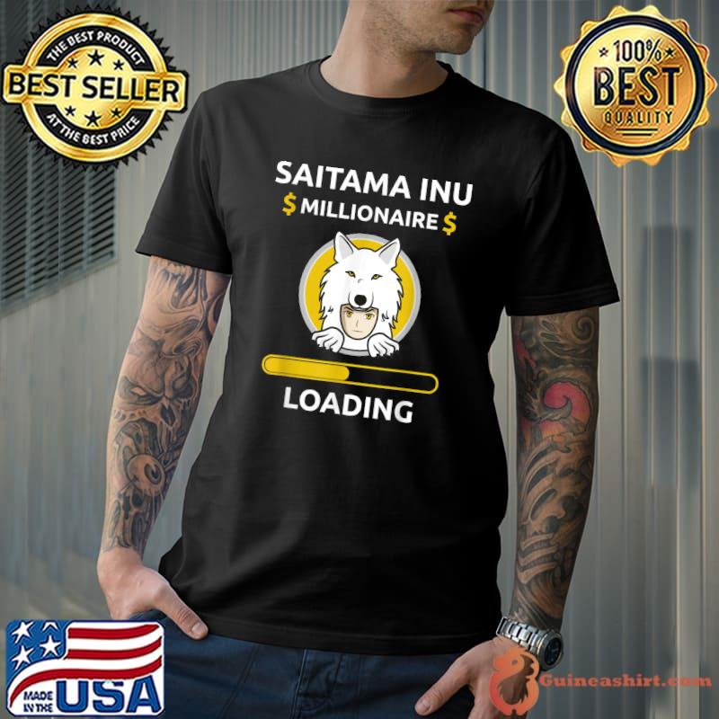 Top saitama Inu Coin Crypto Millionaire Wallet Saitama Token T-Shirt